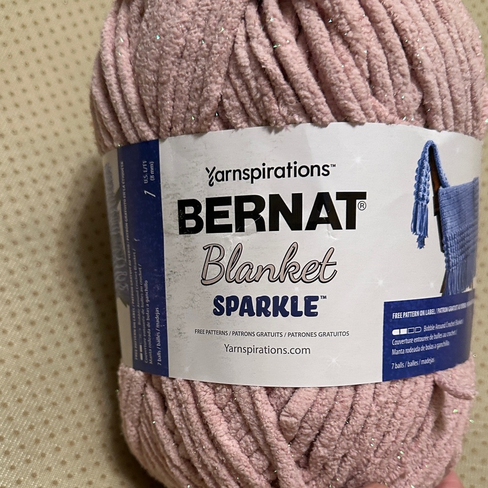 Bernat Blanket Sparkle Yarn - Fig Sparkle Only have 2 left. $15each